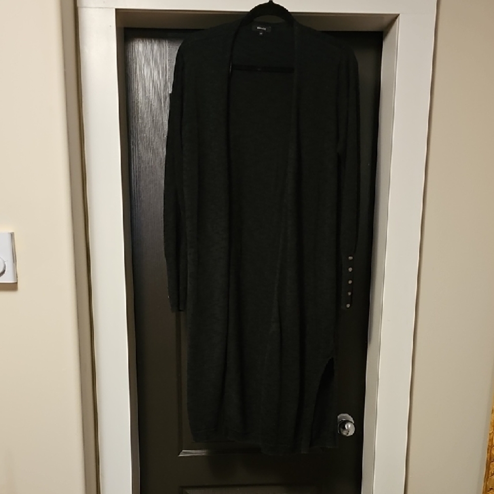 RW&CO. Women's Black Long Cardigan